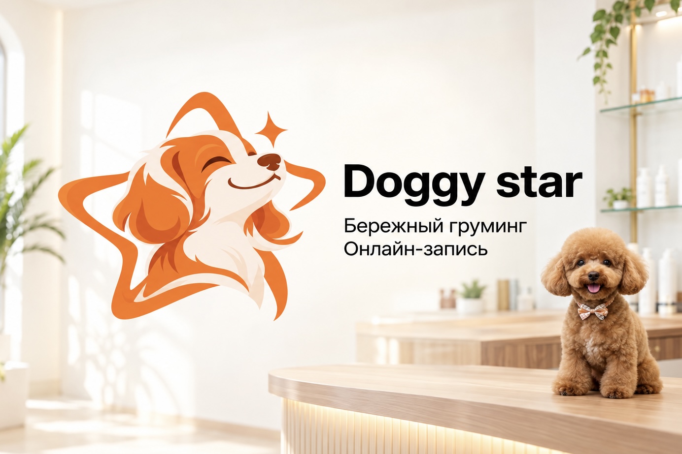 Doggy Star — груминг-салон с брендированной страницей записи